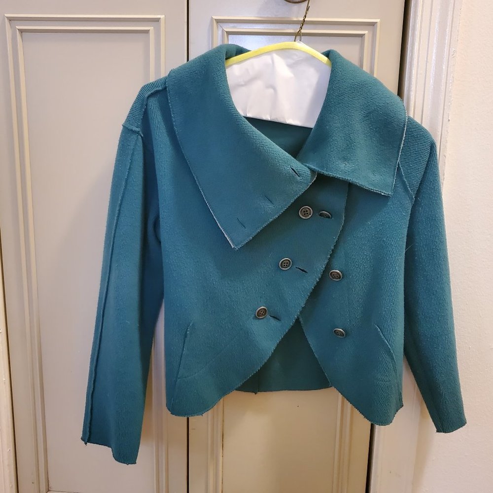 Women's Cropped Sweater Jacket